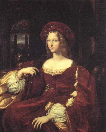 Portrait of Jeanne d-Aragon, RAFFAELLO Sanzio